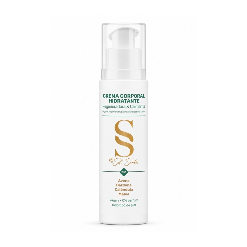 BY SOL SANTOS Crema corporal hidratante sin perfume - formato de viaje 100 ml