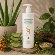 BY SOL SANTOS Gel de ducha detox - Gel de baño natural sin perfume - 500 ml