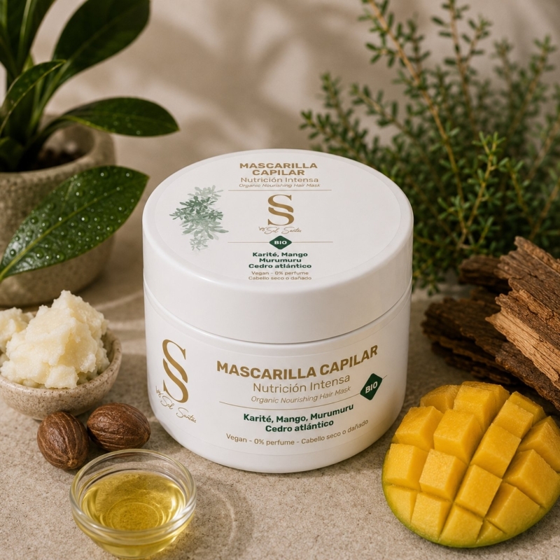 BY SOL SANTOS Mascarilla capilar nutritiva natural sin perfume - 200 ml