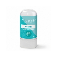 Piedra de Alumbre Biocenter 60 g, desodorante mineral 100% natural ecológico y vegano sin perfume