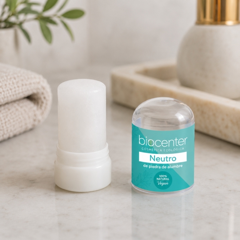 Piedra de Alumbre Biocenter 60 g – Desodorante Mineral Natural Sin Perfume