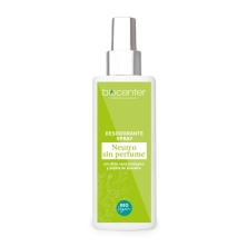 Desodorante Natural Spray Neutro Biocenter 100 ml, sin perfume con Piedra de Alumbre y Aloe Vera ecológico para piel sensible
