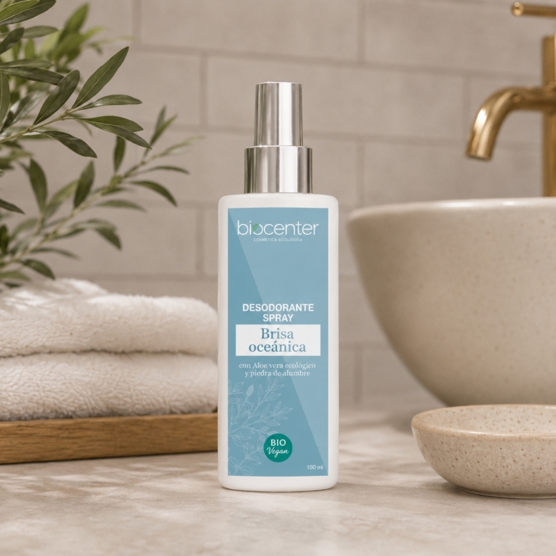 Desodorante Natural Spray Brisa Oceánica Biocenter 100 ml – Frescor Duradero para Piel Sensible