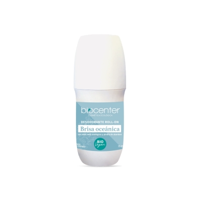 Desodorante Natural Roll-On Brisa Oceánica Biocenter 75 ml con Aloe Vera ecológico y Piedra de Alumbre para piel sensible