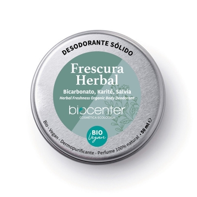 Desodorante Sólido Natural Frescura Herbal Biocenter 50 ml – BIO y Vegano – Perfume 100% natural
