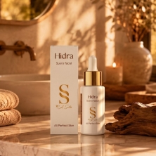 Suero Facial Hidra Sol Santos – Ácido Hialurónico, Hidratación y Luminosidad, Antiedad – 30 ml