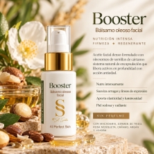 Bálsamo Oleoso Facial Booster Sol Santos – Antiedad, Nutritivo y Reafirmante con Ácido Hialurónico – 30 ml